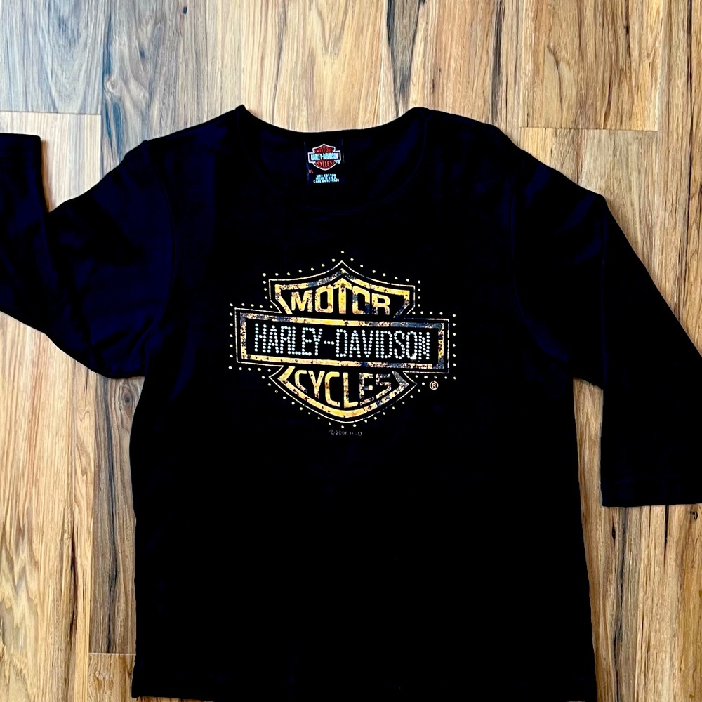 Harley Davison Black Shirt - Size XL - 100 Cotton